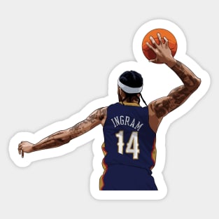 Brandon Ingram Back Blue Qiangy Sticker